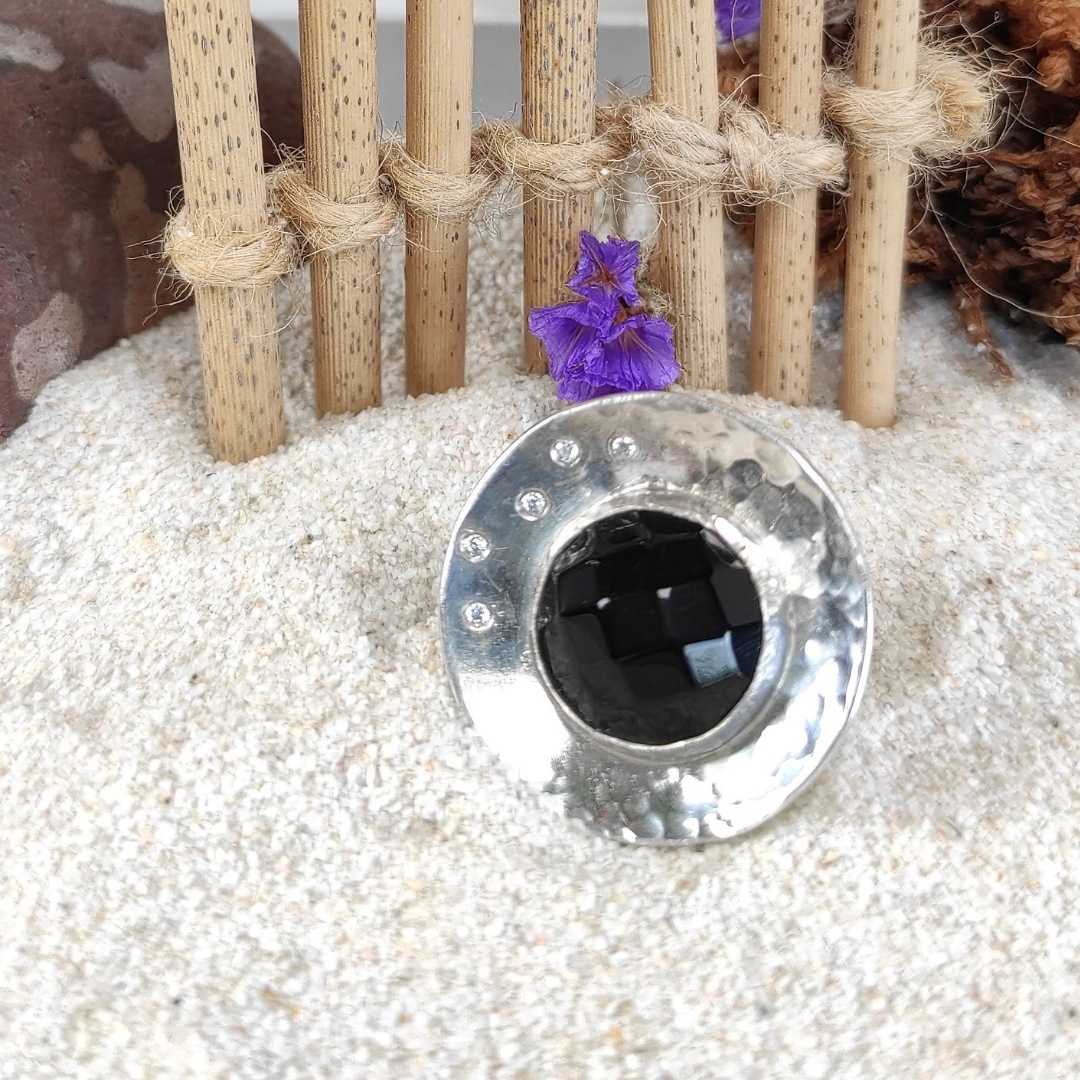 Black Onyx-Silver-Ring