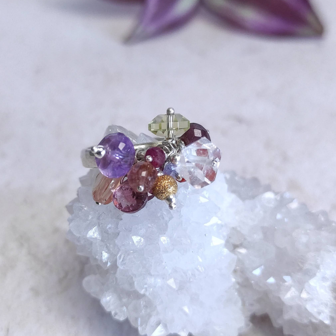 Inari Designs Multi-gemstone charm ring